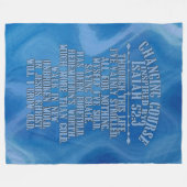 Kurswechsel Watercolr Blue Sky Fleece Blanket (Vorderseite (Horizontal))