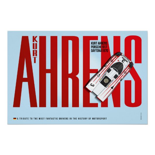 Kurt Ahrens P 917 Tribute Poster (Vorderseite)