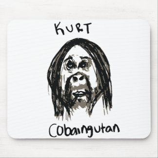 Kurt Cobain Hand Drawn Grungy Mousepad