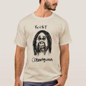 Kurt Cobain Hand Drawn Grungy T-Shirt (Vorderseite)