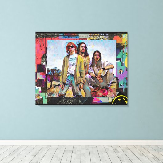 Kurt, Dave &ChrisCanvas Print Leinwanddruck (Insitu (Holzboden))