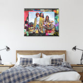 Kurt, Dave &ChrisCanvas Print Leinwanddruck (Insitu (Schlafzimmer))