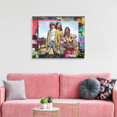 Kurt, Dave und ChrisCanvas Print Leinwanddruck (Insitu (Wohnzimmer))