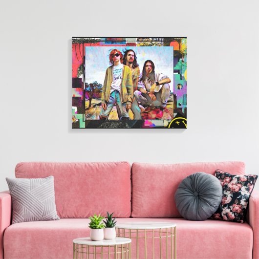 Kurt, Dave und ChrisCanvas Print Leinwanddruck (Insitu (Wohnzimmer))