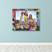 Kurt, Dave und ChrisCanvas Print Leinwanddruck (Insitu (Holzboden))