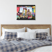 Kurt, Dave und ChrisCanvas Print Leinwanddruck (Insitu (Schlafzimmer))