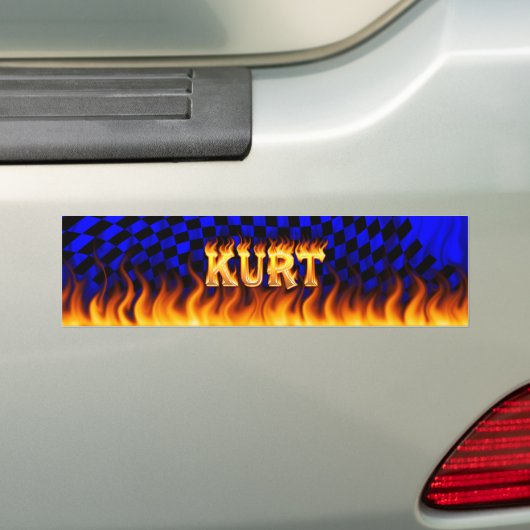 Kurt echtes Feuer und Flammen Autoaufkleber Design (Auf Auto)