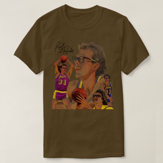 Kurt Rambis Vintag Style Basketball AllStar T-Shirt (Design vorne)