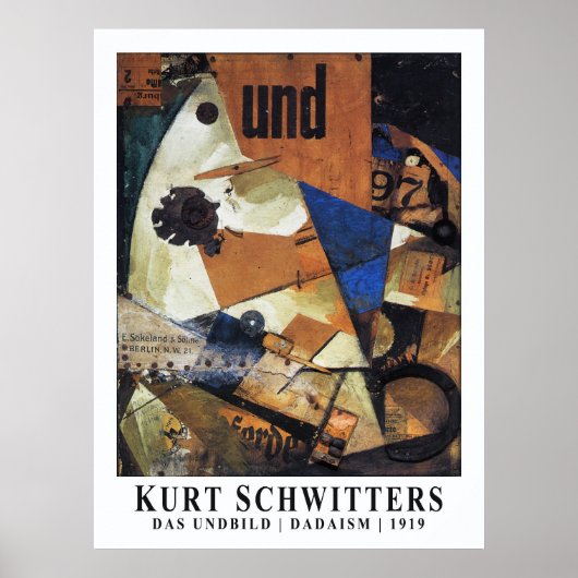 Kurt Schwitters Das Bild Poster (Vorne)