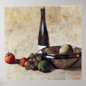 Kurt Schwitters Still Life mit Weinflasche Poster (Vorne)