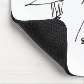 Kurt Vonnegut-Selbstporträt Mousepad (Ecke)