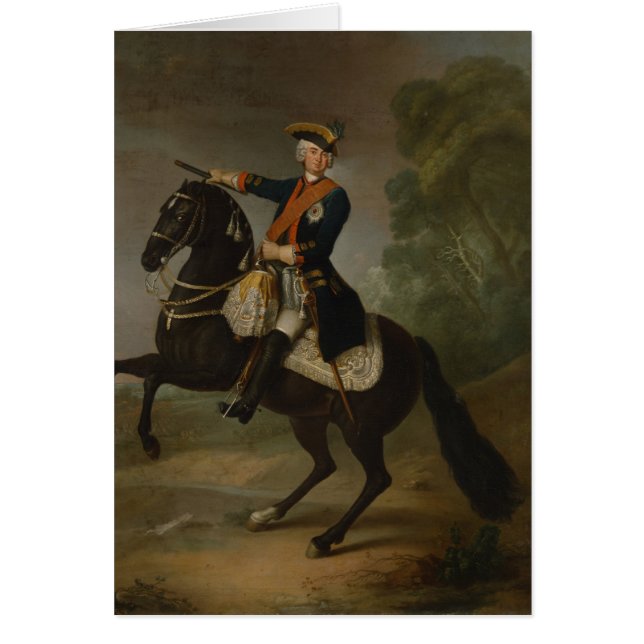 Kurtchristoph Graf von Schwerin zu Pferd (Vorne)