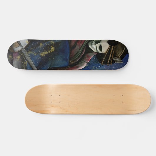 Kurtisane und Samisen Skateboard (Horizontal)