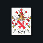 Kurtz-Familienwappen Leinwanddruck<br><div class="desc">Kurtz-Wappen</div>