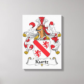Kurtz-Familienwappen Leinwanddruck