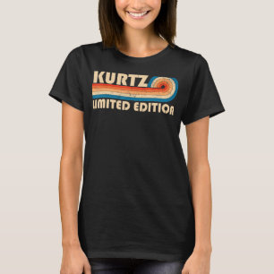 KURTZ Nachname Retro Vintag 80er 90s Geburtstag Re T-Shirt