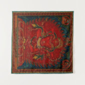 Kurukulla aus dem tibetischen Buddhismus Wandteppich (Vorderseite (Horizontal))