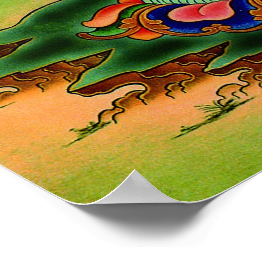 Kurukulla oder Kurukulle Poster (Ecke)