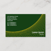 Kurve - Bernstein auf dunkelgrün Visitenkarte (Rückseite)