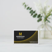 Kurve II - Bernstein auf schwarz Visitenkarte (Stehend Vorderseite)