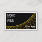 Kurve II - Bernstein auf schwarz Visitenkarte (Rückseite)