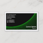 Kurve II - Silbergrau auf schwarz Visitenkarte (Rückseite)