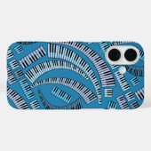 Kurve Klaviertasten Case-Mate iPhone Hülle (Rückseite (Horizontal))