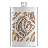 Kurve Klaviertasten Flachmann (Vorderseite)