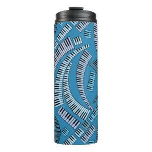 Kurve Klaviertasten Thermosbecher