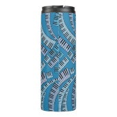 Kurve Klaviertasten Thermosbecher (Rückseite)