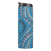 Kurve Klaviertasten Thermosbecher (Nach rechts gedreht)