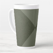 Kurve Moosgrün und texturierte Latte-Tasse Milchtasse (Linke Ecke)