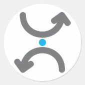 Kurve Pfeile Stickers (Vorderseite)