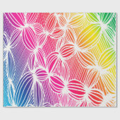Kurve Regenbogenlinien Geschenkpapier (Flach)