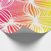 Kurve Regenbogenlinien Geschenkpapier (Ecke)