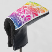 Kurve Regenbogenlinien Golf Headcover (3/4 Vorderseite)