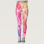 Kurve Regenbogenlinien Leggings (Vorderseite)