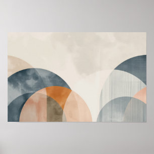 Kurve Schnittlinien mit Kopierraum Poster