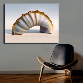 Kurve Seashell Art Print Leinwanddruck