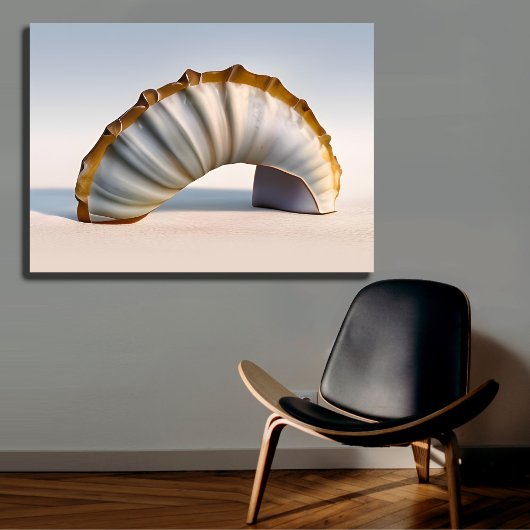 Kurve Seashell Art Print Leinwanddruck