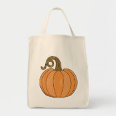 Kurve Stem Pumpkin Illustration Tragetasche (Vorne)