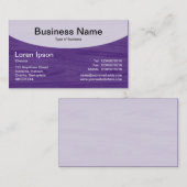 Kurve Top v3b - Tief Lila Visitenkarte (Vorne/Hinten)