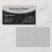 Kurve Top v3d - Schwarz Visitenkarte (Vorne/Hinten)