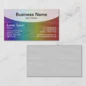 Kurve Top v4b - Schwarz Visitenkarte (Vorne/Hinten)