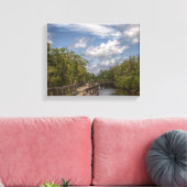 Kurve Wegstrecke Leinwanddruck (Insitu (Wohnzimmer))