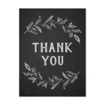 Kurve Zweige | Chalkboard Vielen Dank