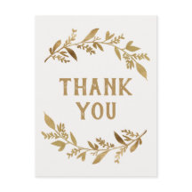 Kurve Zweige | Gold Vielen Dank