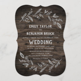 Kurve Zweige | Holzverheiratung Einladung