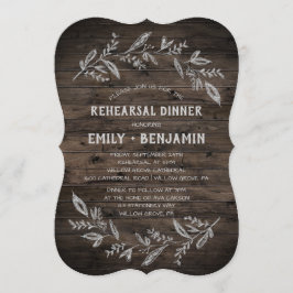 Kurve Zweige | Probe aus Holz Einladung