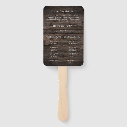 Kurve Zweige | Programm für Holzverheiratungen Fächer (Rückseite)